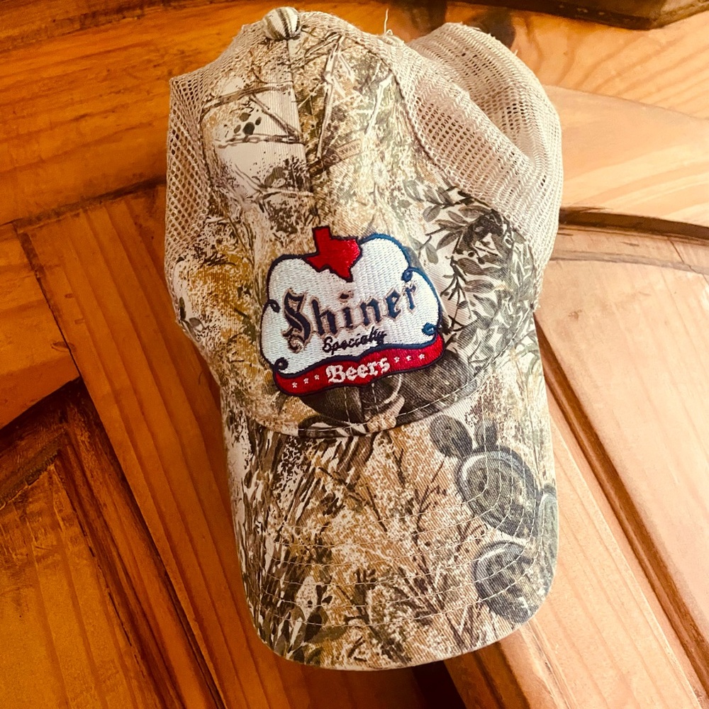 Shiner Texas Shiner Beer Baseball Cap from Spoetzl  Brewery Hill Country Camo